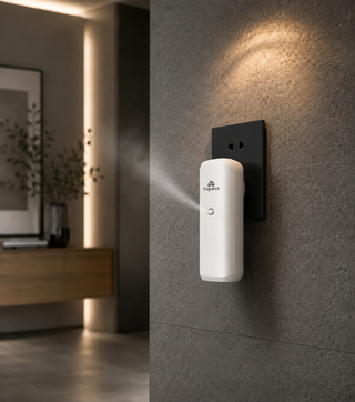White Siena diffuser wall-mounted releasing mist, lifestyle view