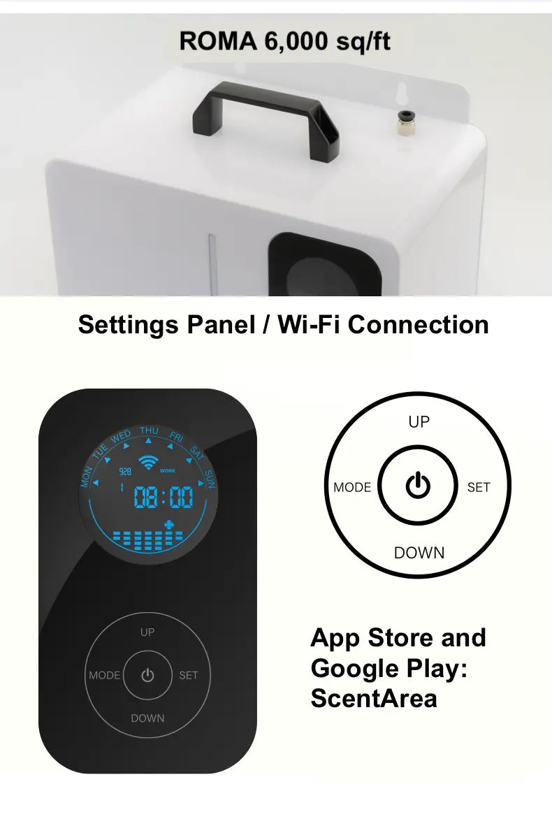 Roma Wi‑Fi Electric Scent Diffuser – FRAGRANZA613 Roma Wi‑Fi Electric Scent Diffuser – FRAGRANZA613